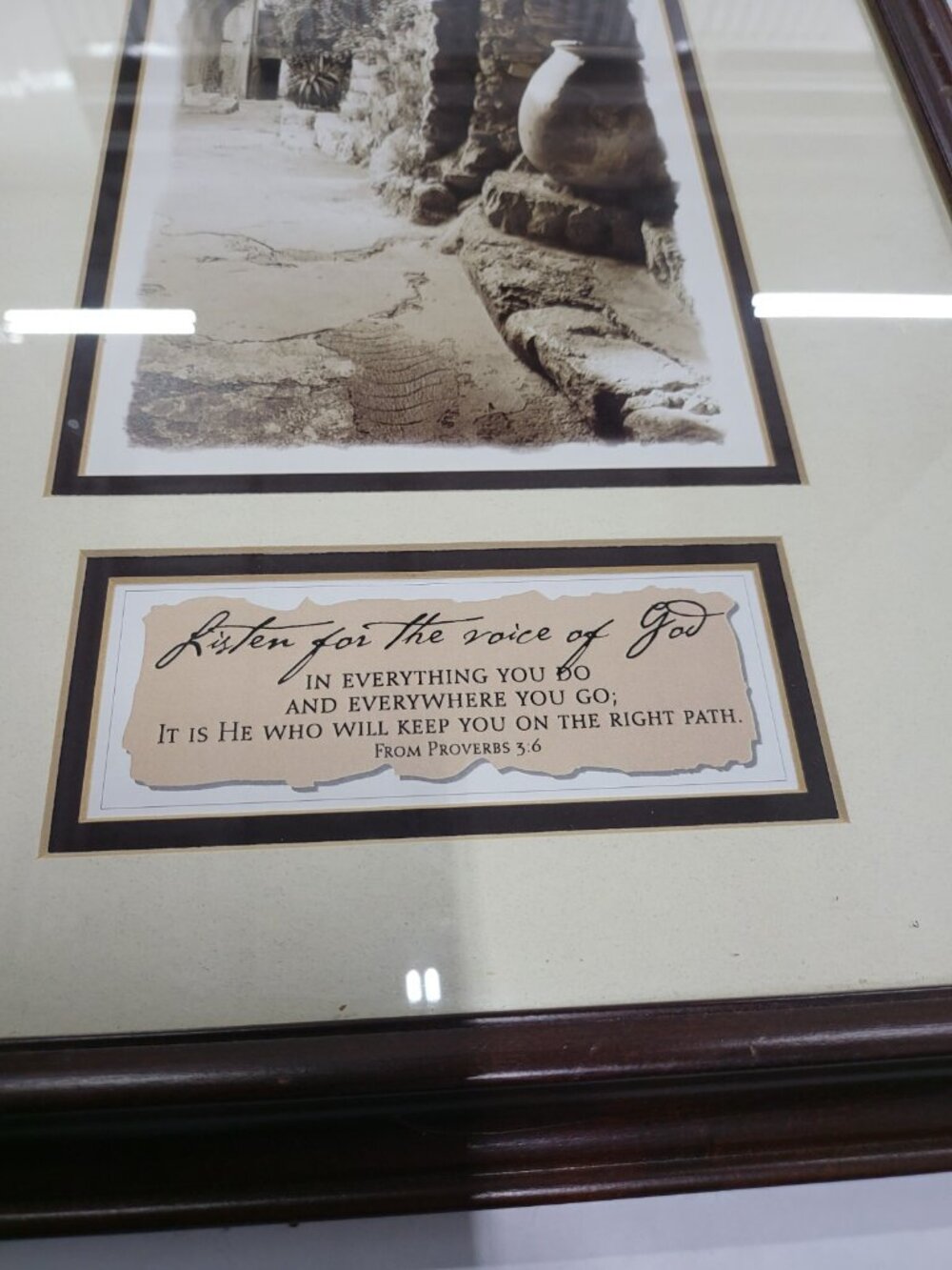 Vintage 2002 Carpentree Art Print 20" x 14" Proverbs 3:6 He Will Keep Your Path - Picture 5 of 10